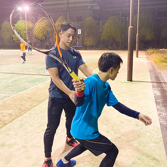 部活でのトレーナー活動の様子